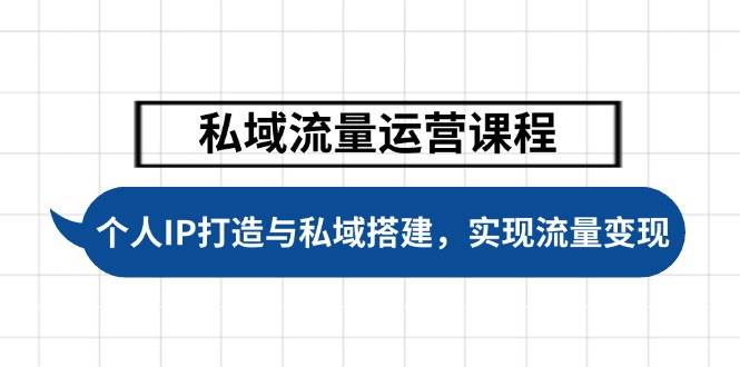私域流量运营课程，个人IP打造与私域搭建，助力学员实现流量变现-多木
